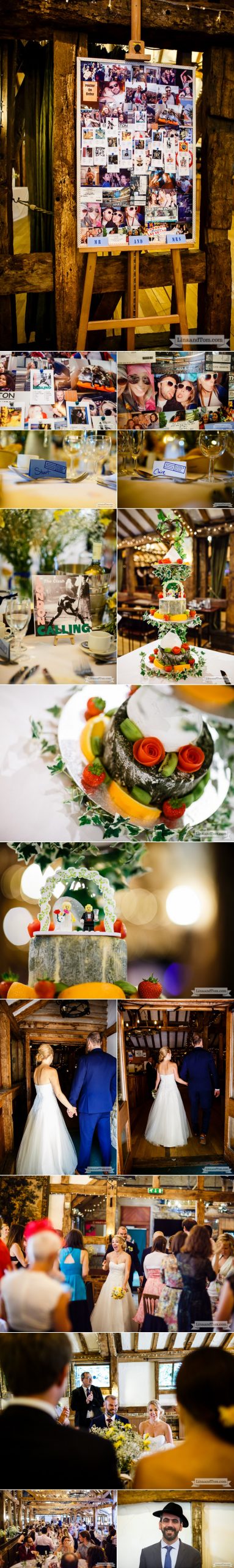 Barn wedding cake of cheese